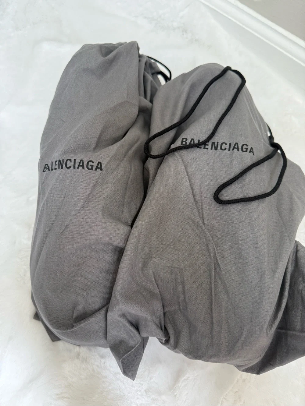 Balenciaga Alaska Platform Slides Brown White Shearling Sz 41